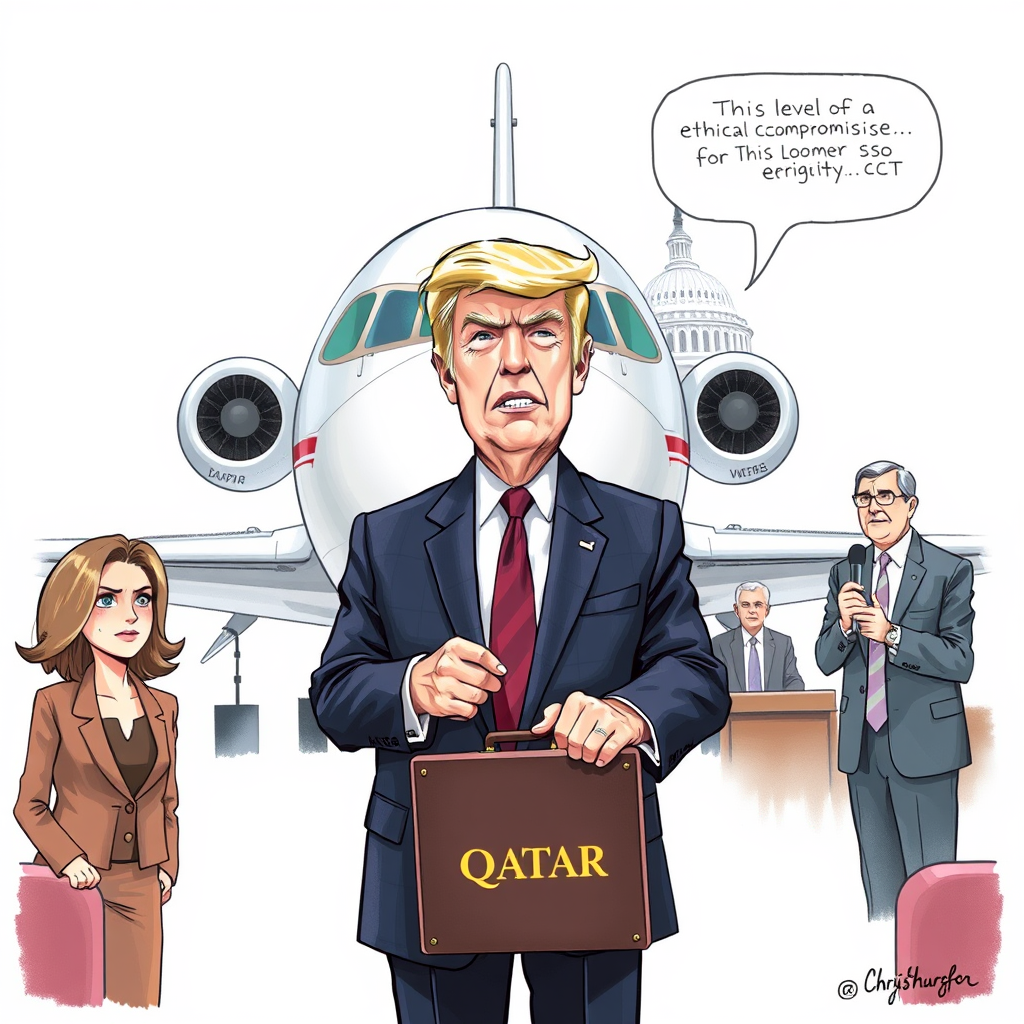Dem Senator Slams Trump's Jet Gift Scandal