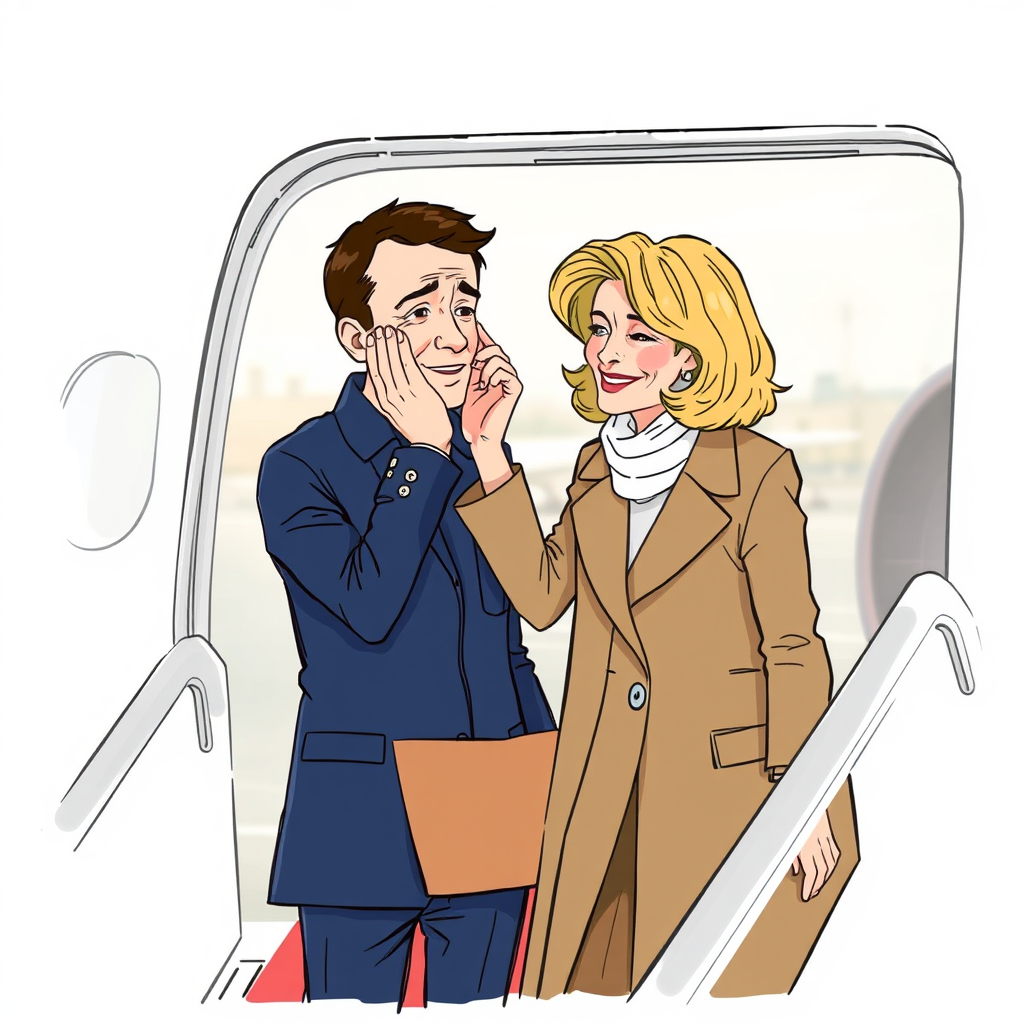 Did Brigitte Macron Push Emmanuel on Plane?