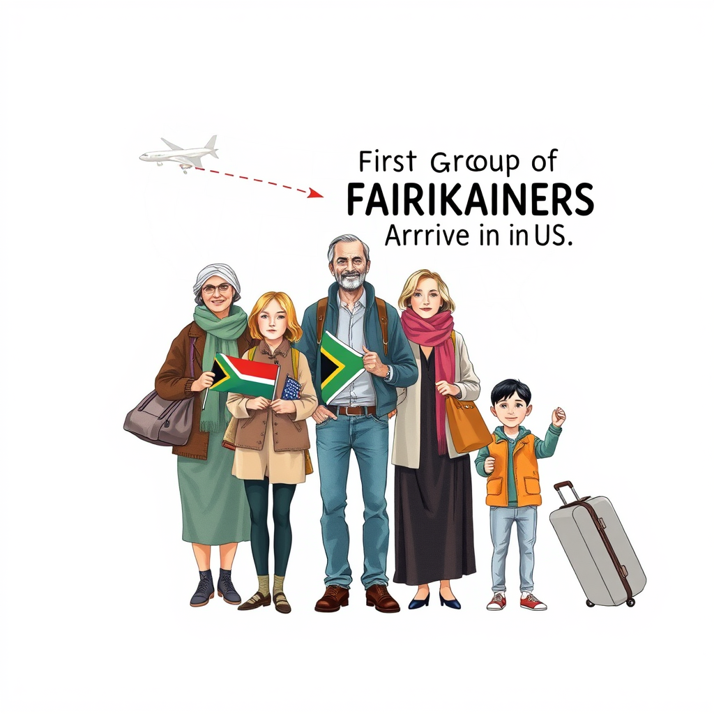 Exclusive First Group of Afrikaners Arrive in US