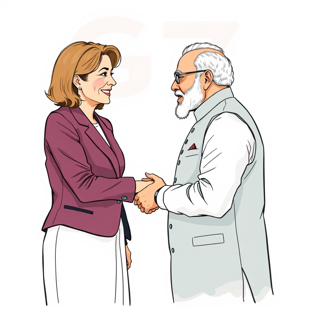 Meloni Praises Modi’s Leadership at G7 Summit
