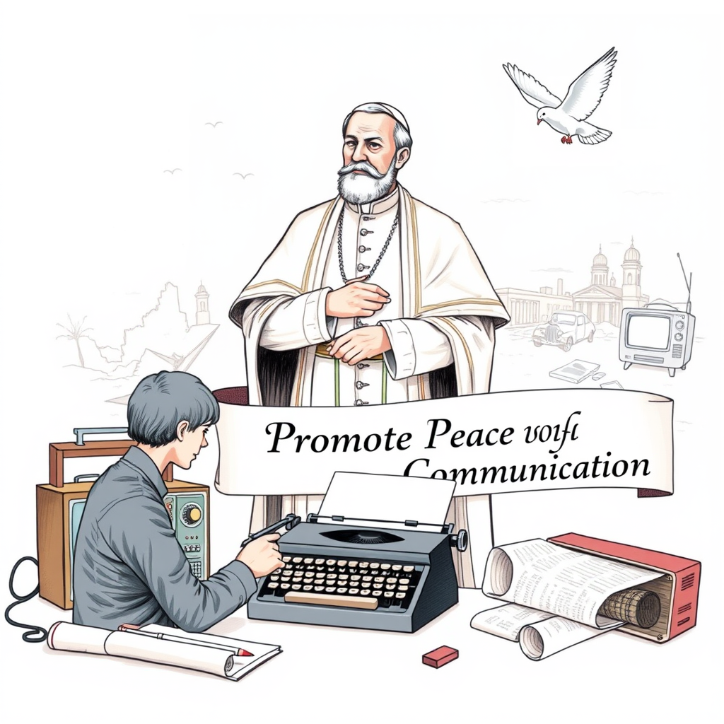 Pope Urges Media to Promote Peace Amid Conflicts