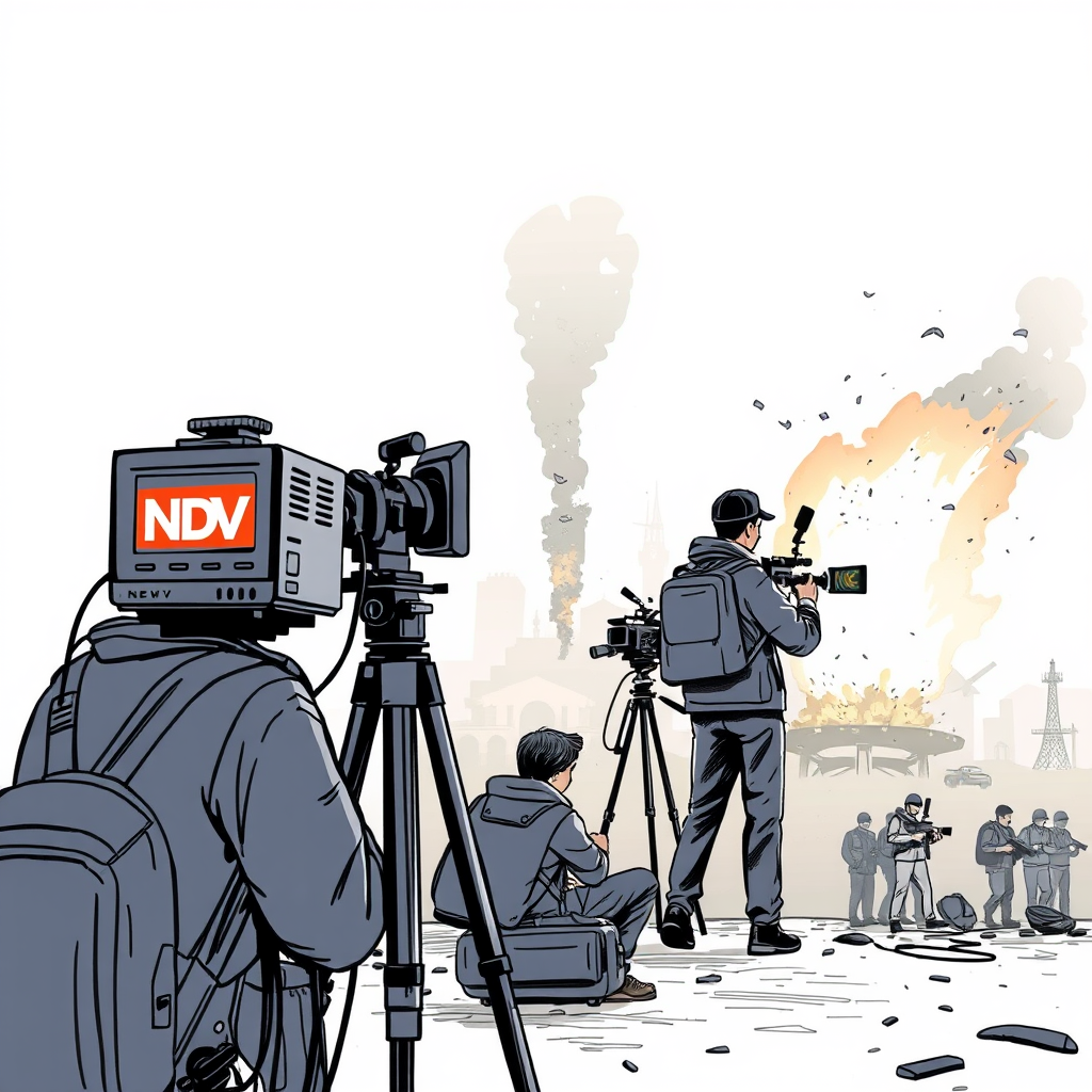 Shocking Explosions Disrupt NDTV's Srinagar Live Broadcast