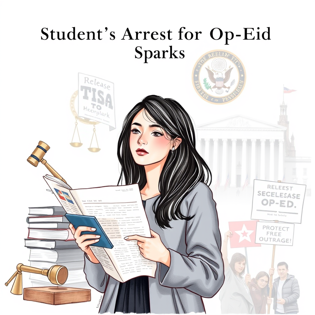 Student's Arrest for Op-Ed Sparks Outrage